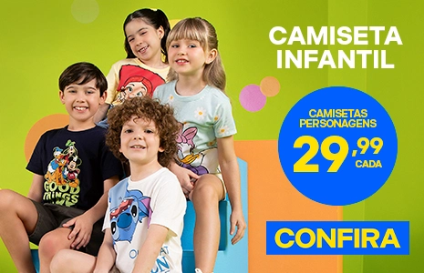 Camiseta de Personagem Infantil