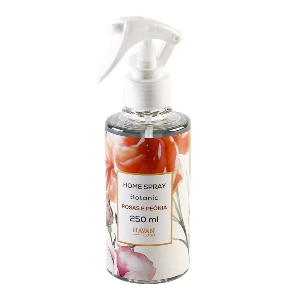 Água Perfumada Home Spray Botanic 250Ml Havan Casa - Rosas e Peônia