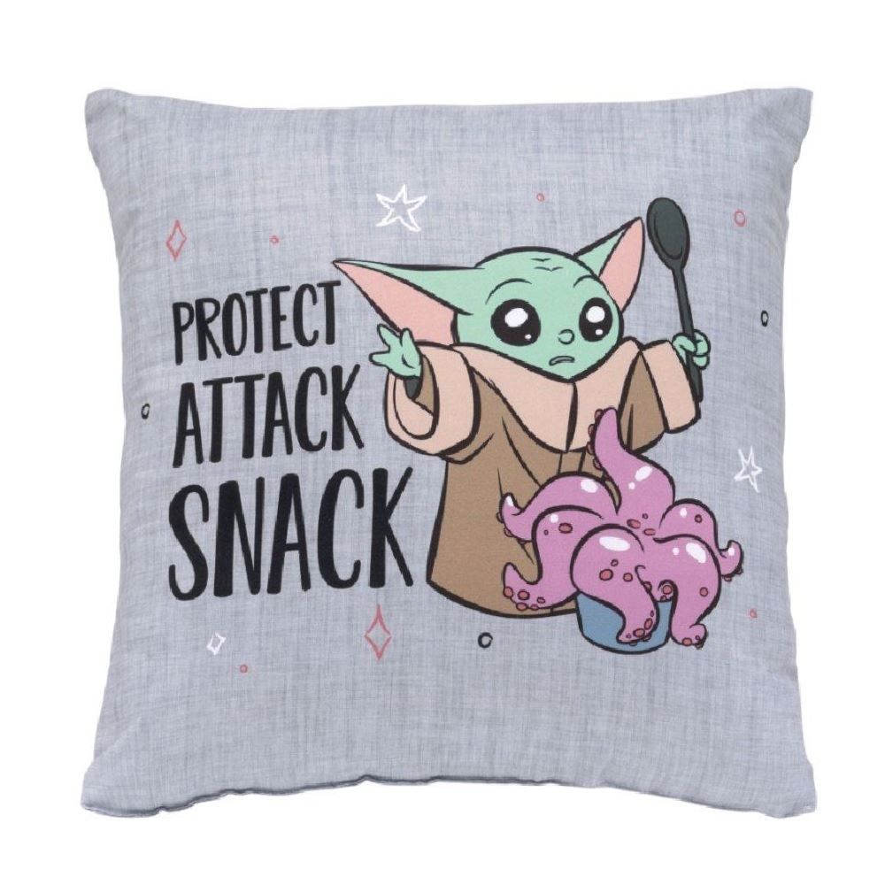 Almofada Decorativa 43X43cm Disney - Baby Yoda Fofo