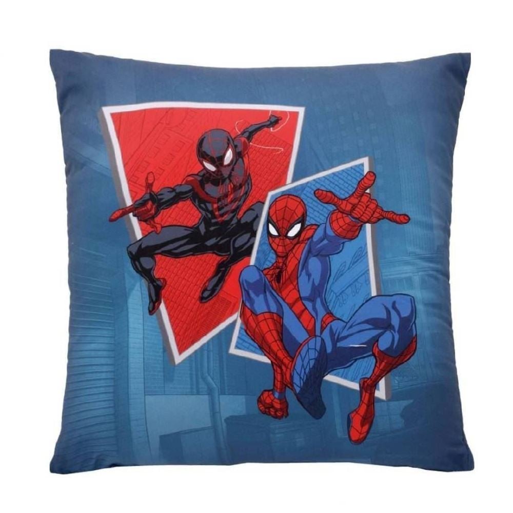 Almofada Decorativa Dupla Face 43X43 cm Disney Hedrons - Homem Aranha Azul