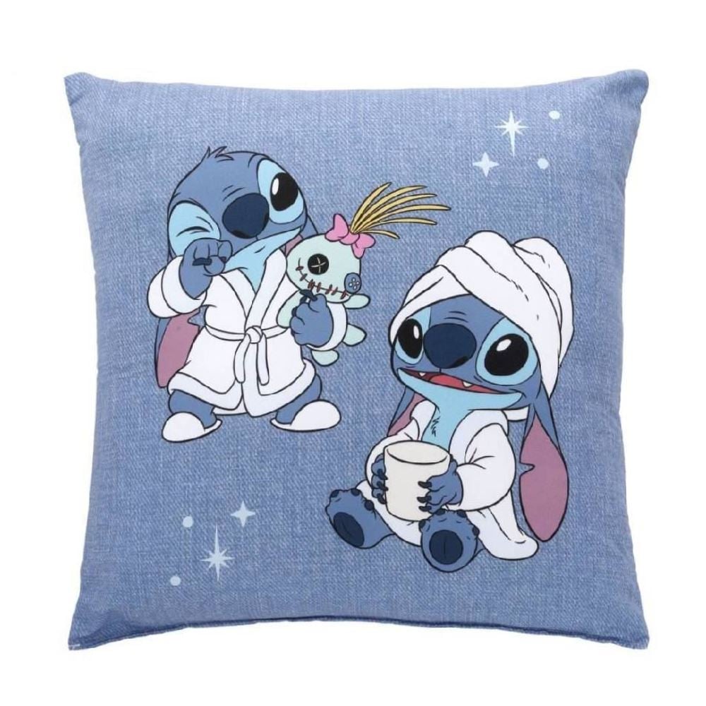 Almofada Decorativa Dupla Face 43X43 cm Disney Hedrons - Stitch Banho