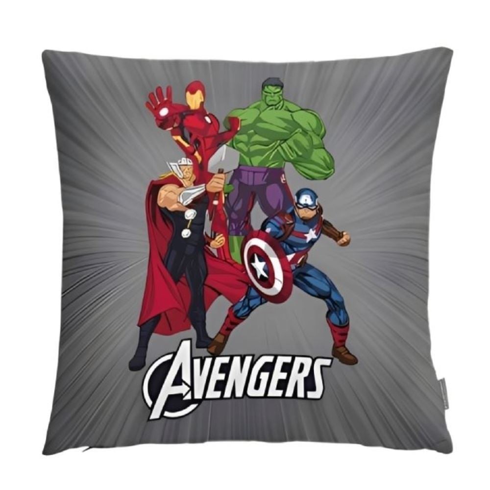 Almofada Decorativa Dupla Face 43X43 cm Disney Hedrons - Avengers Brave
