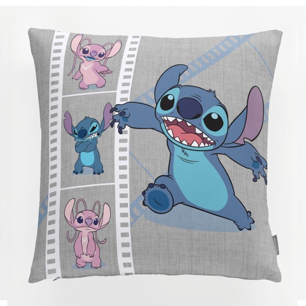 Almofada Decorativa Dupla Face 43X43 cm Disney Hedrons - Stitch Poses