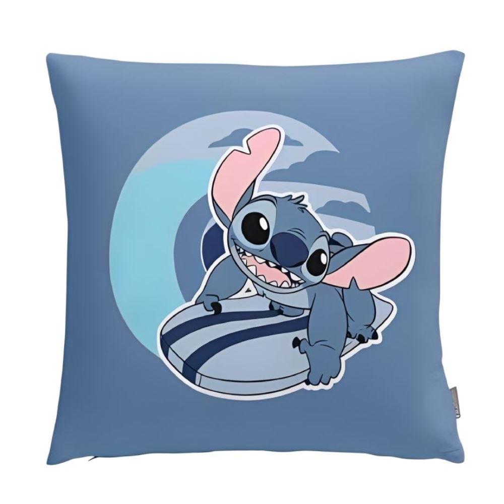 Almofada Decorativa Dupla Face 43X43 cm Disney Hedrons - Stitch Surf