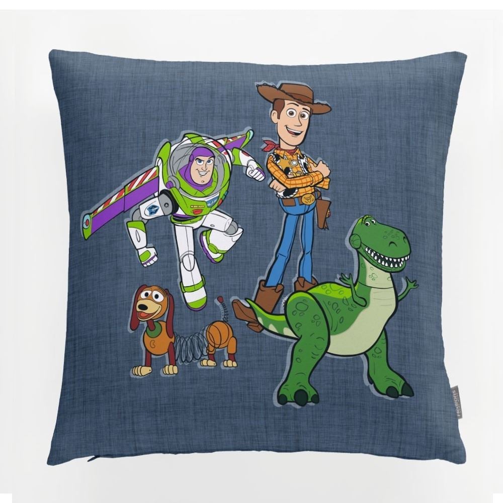 Almofada Decorativa Dupla Face 43X43 cm Disney Hedrons - Toy Story Turma