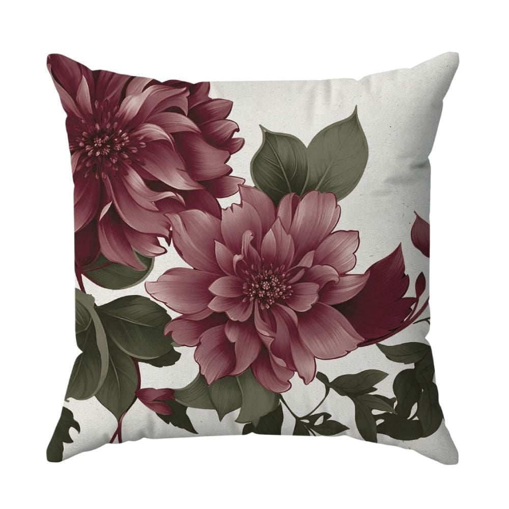 Almofada Decorativa 45X45cm Havan Casa - Flores Vinho