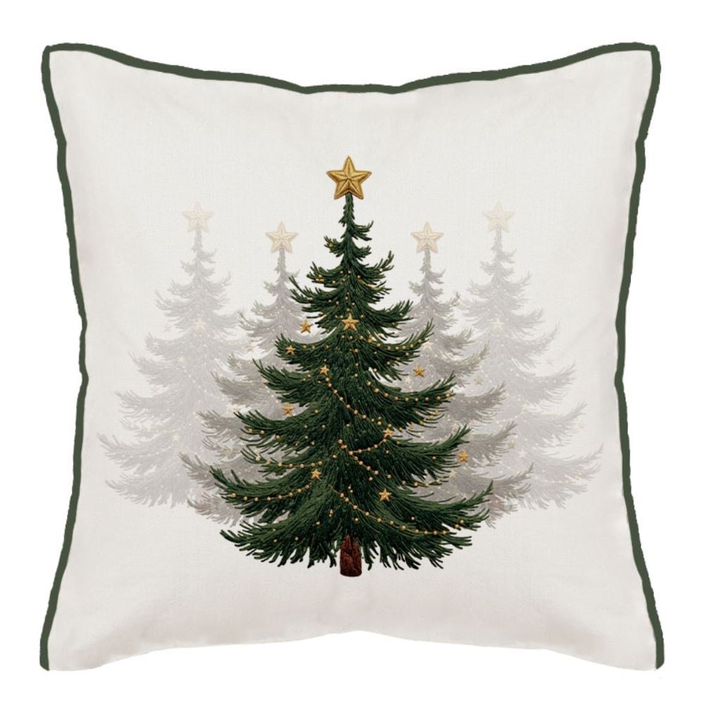Almofada Elegance Linho Natal 48X48cm Havan Casa - Árvore
