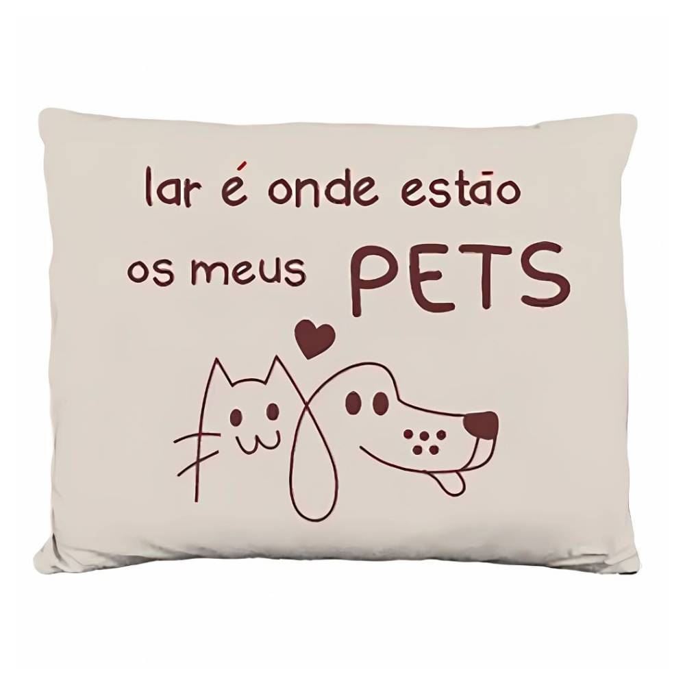 Almofada Funny 35X45 cm Animais Havan Casa - Bege Pets