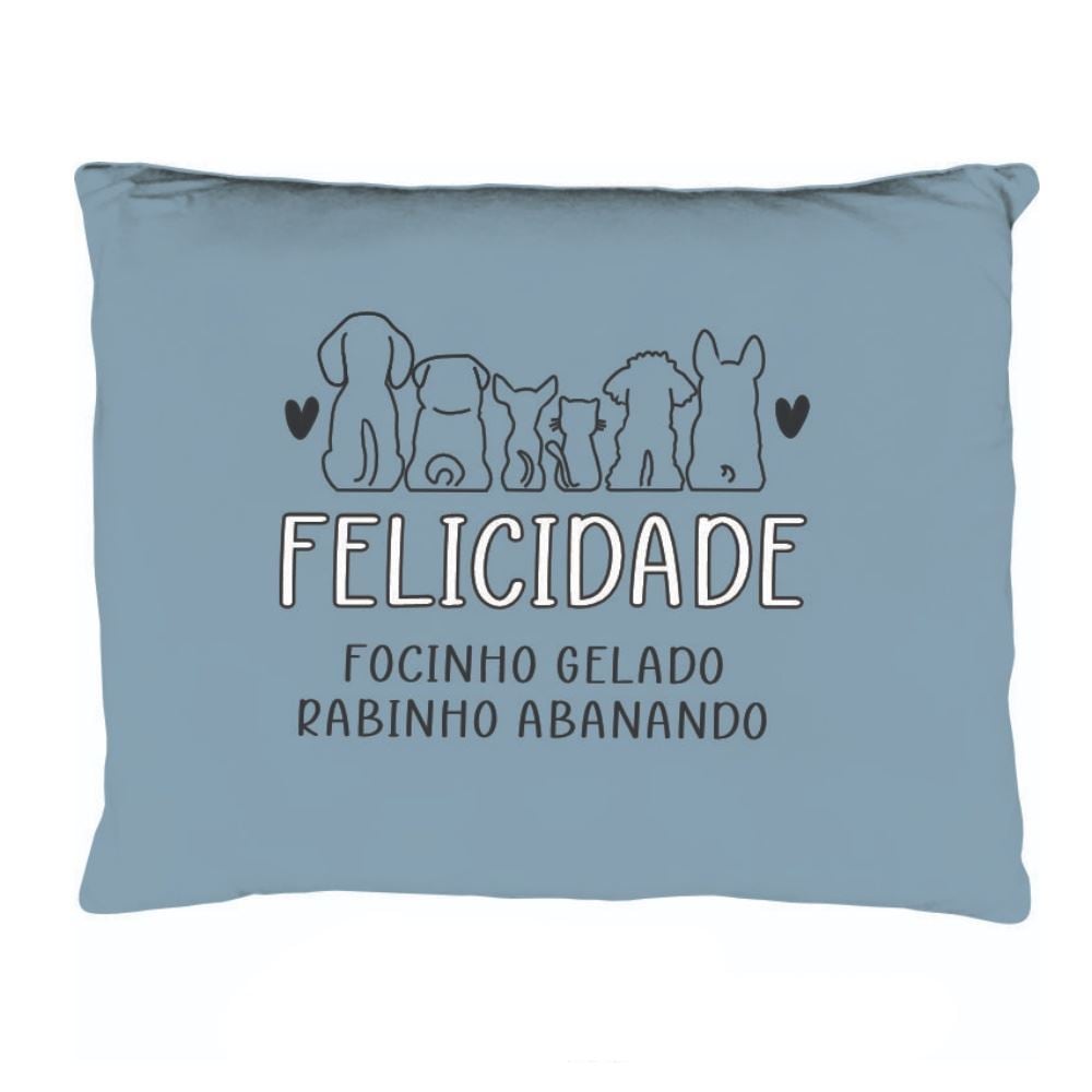 Almofada Funny 35X45cm Havan Casa - Azul Felicidade
