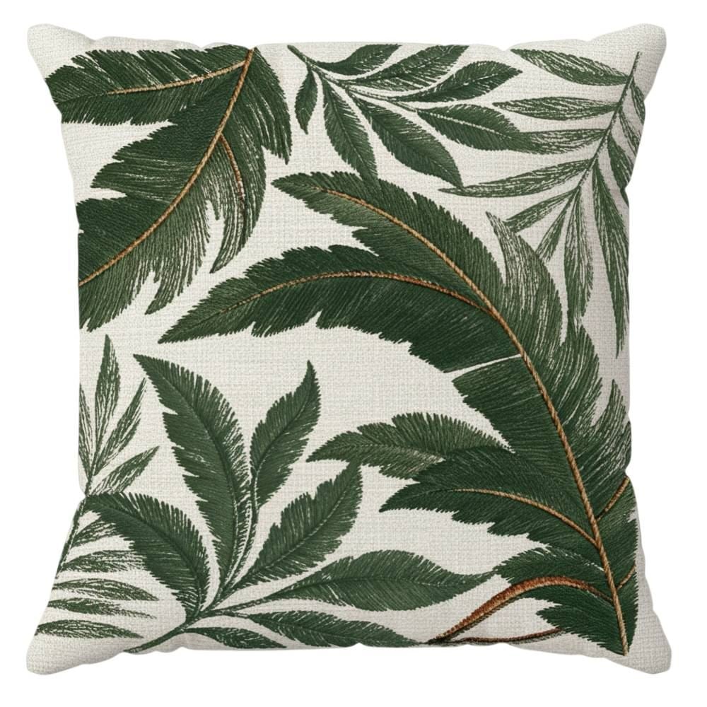 Almofada Naturalle Verão 45X45cm Havan Casa - Folhas