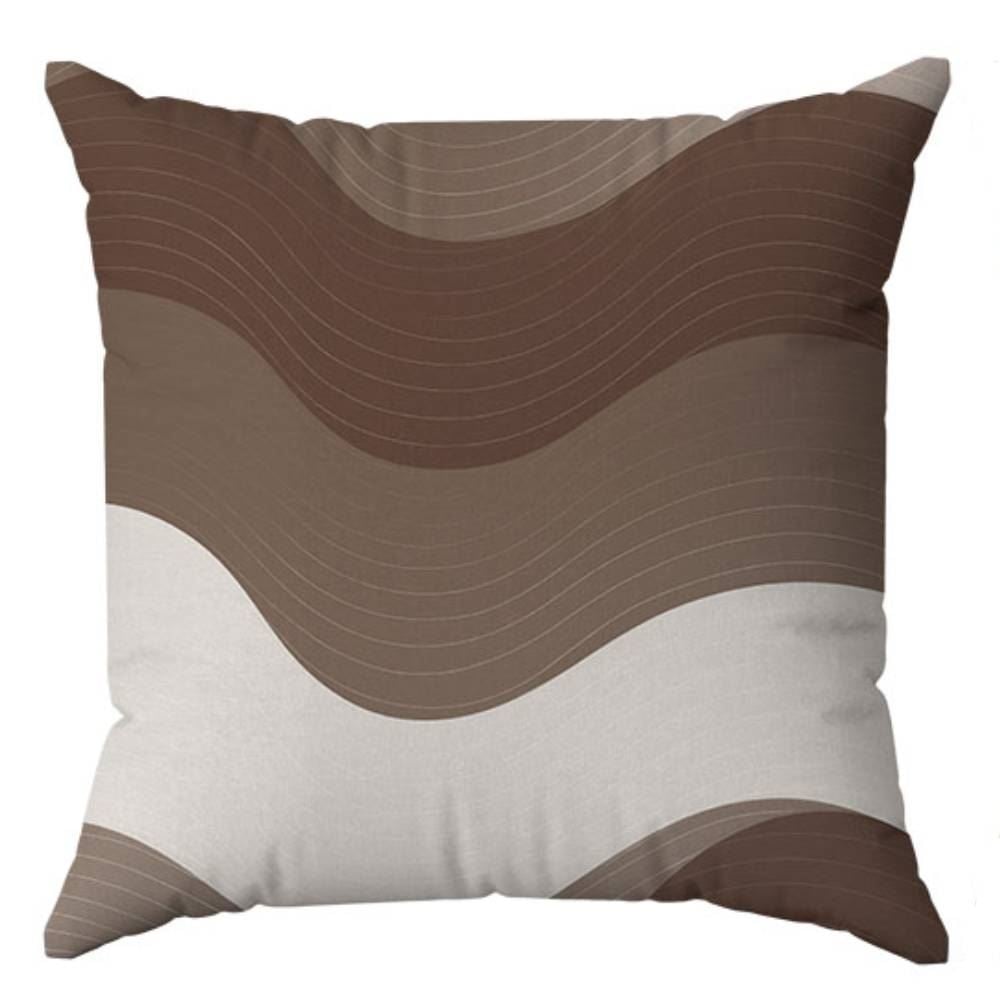 Almofada Veludo Estampado 48X48cm Havan Casa - Geométrico Marrom