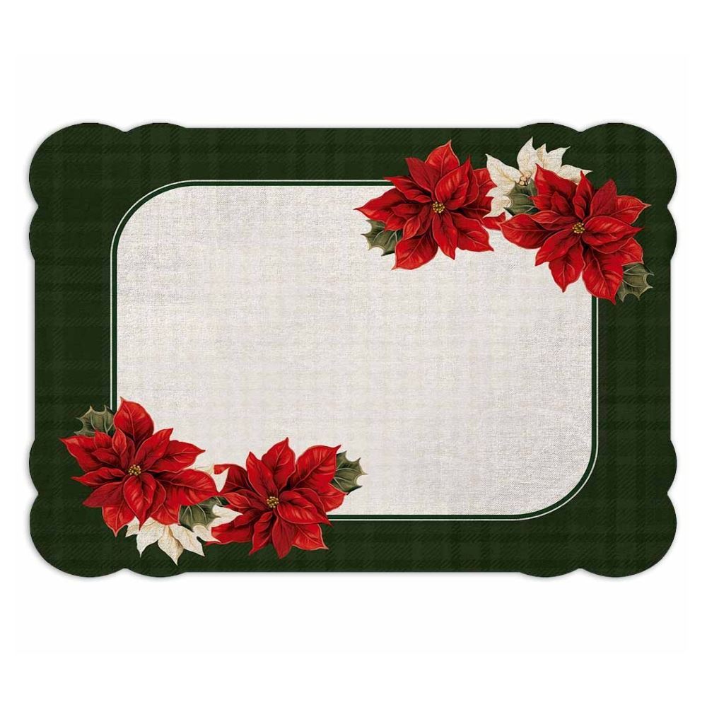 Americano Avulso Natal Encantado 35X45cm Havan Casa - Flores Verdes
