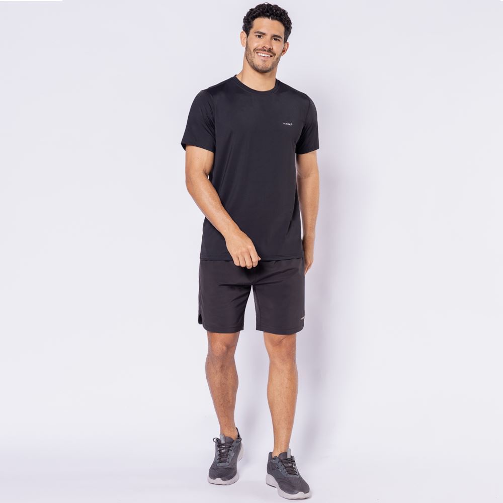 Bermuda Esportiva Masculina De Tactel Scream Preto