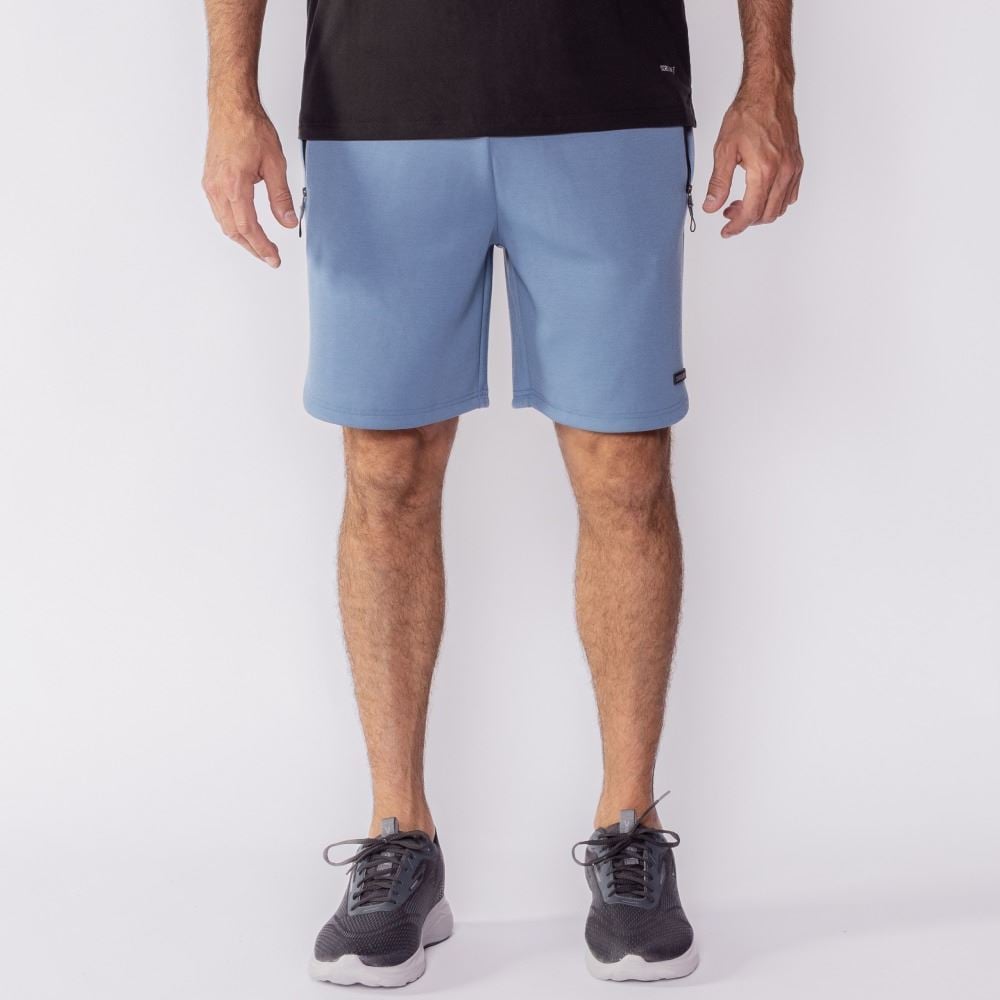 Bermuda Esportiva Masculina Interlock Scream Azul Jeans