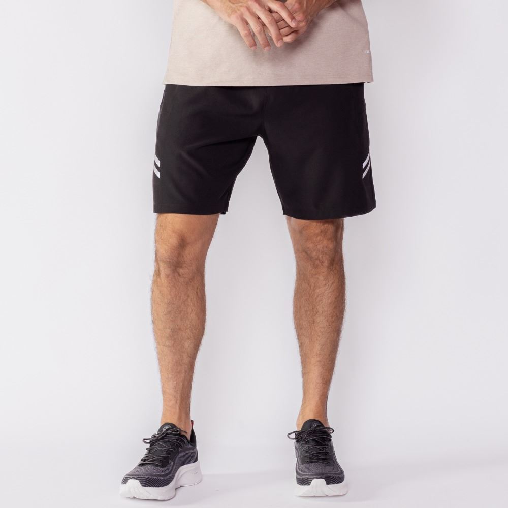 Bermuda Esportiva Masculina Tactel Com Refletivo Scream Preto