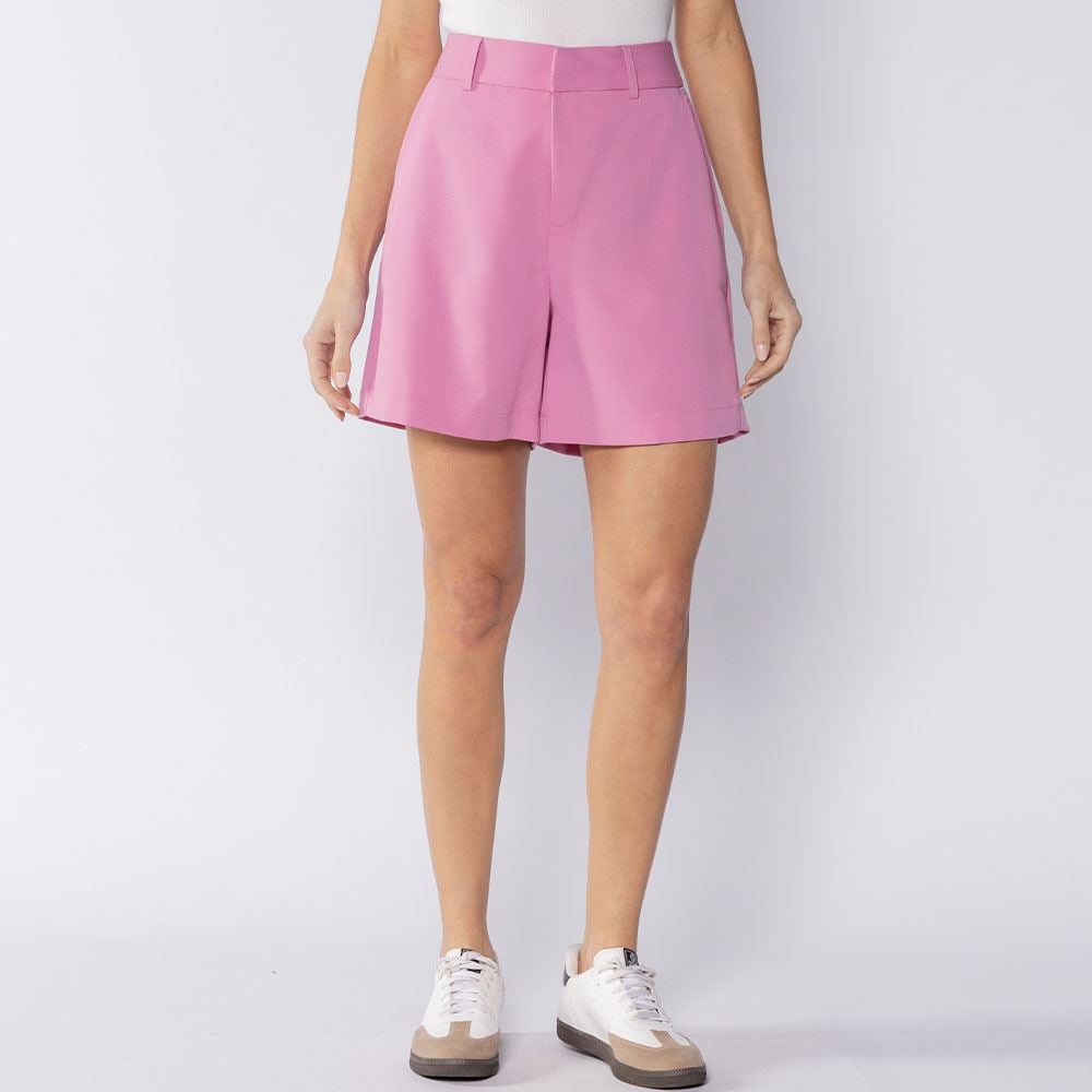 Bermuda Feminina Alfaiataria Patricia Foster Rosa