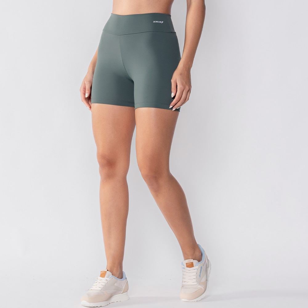 Bermuda Fitness Feminina De Poliamida Scream Verde