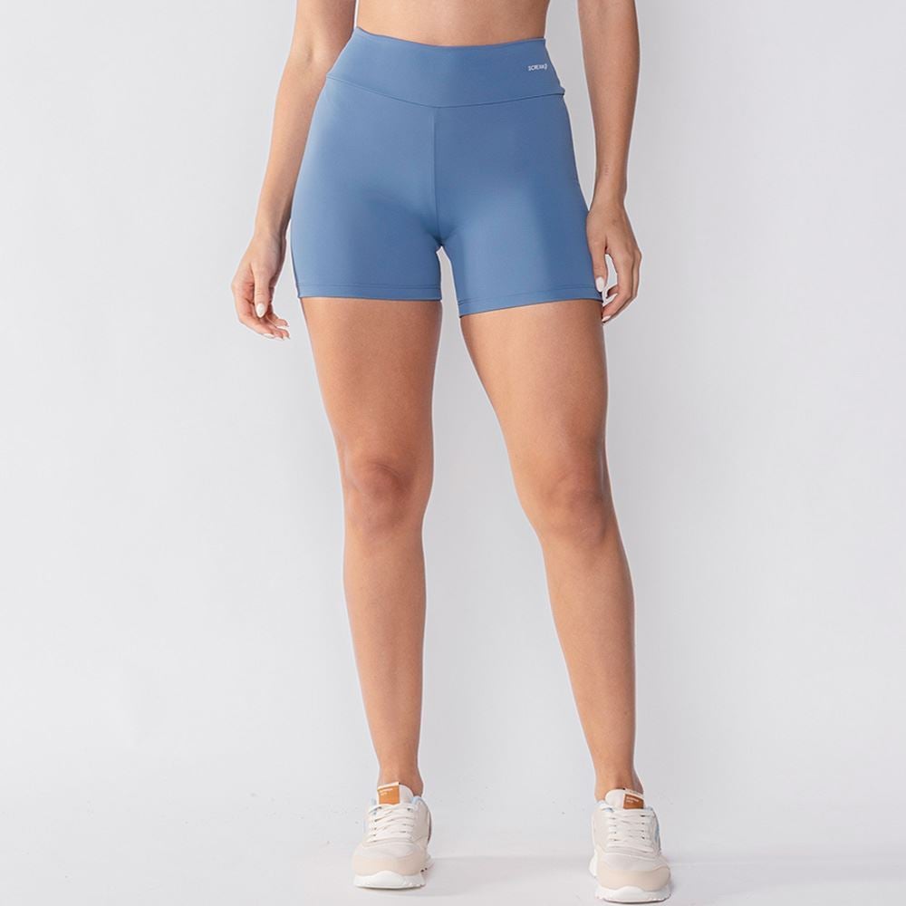 Bermuda Fitness Feminina Scream Azul