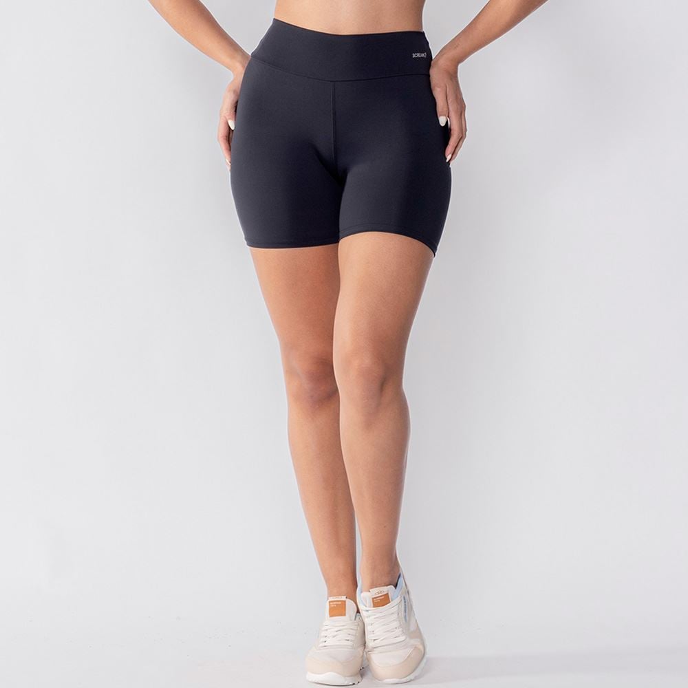 Bermuda Fitness Feminina Scream Preto