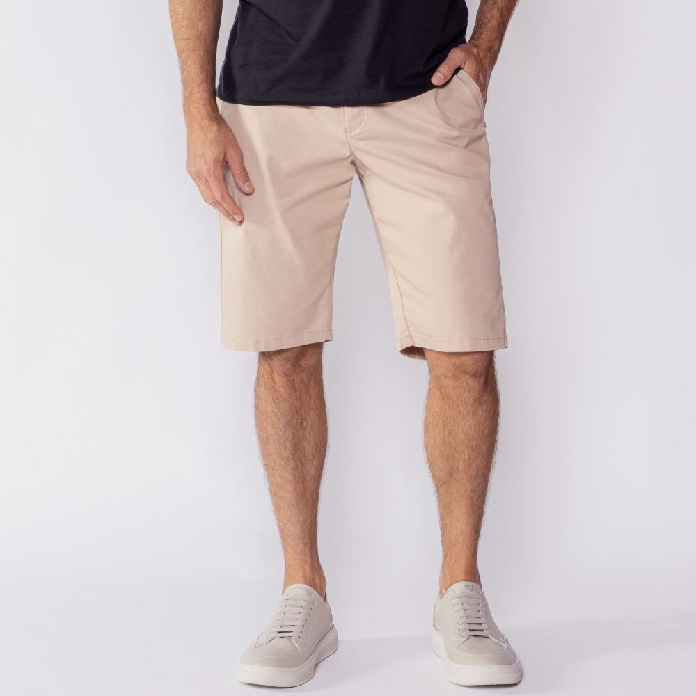 Bermuda Masculina Bolso Faca De Sarja Marc Alain Chino