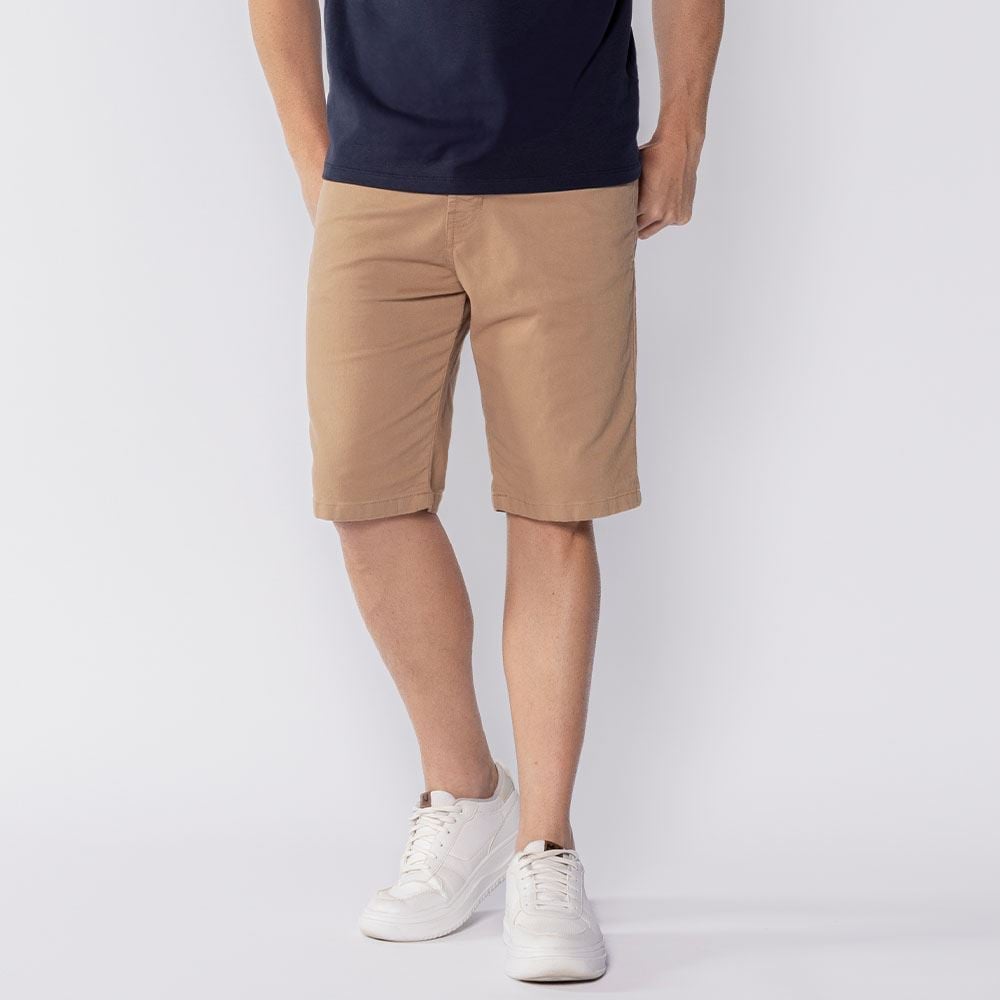 Bermuda Masculina De Sarja Thing Caqui