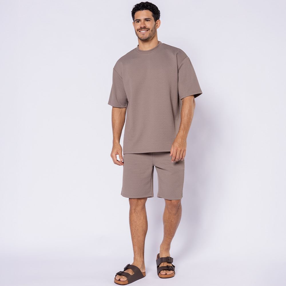 Bermuda Masculina Texturizada Thing Concreto 18-1210