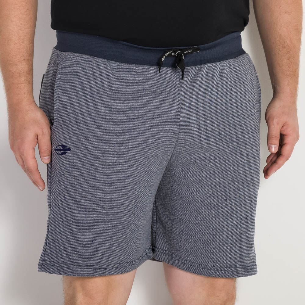 Bermuda Plus Size Moletom Masculino Mormaii Azul Marinho