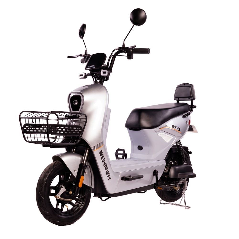 Bicicleta Elétrica Wx-15 Wehawk 800W Bateria Lítio 48V 20Ah - Prata