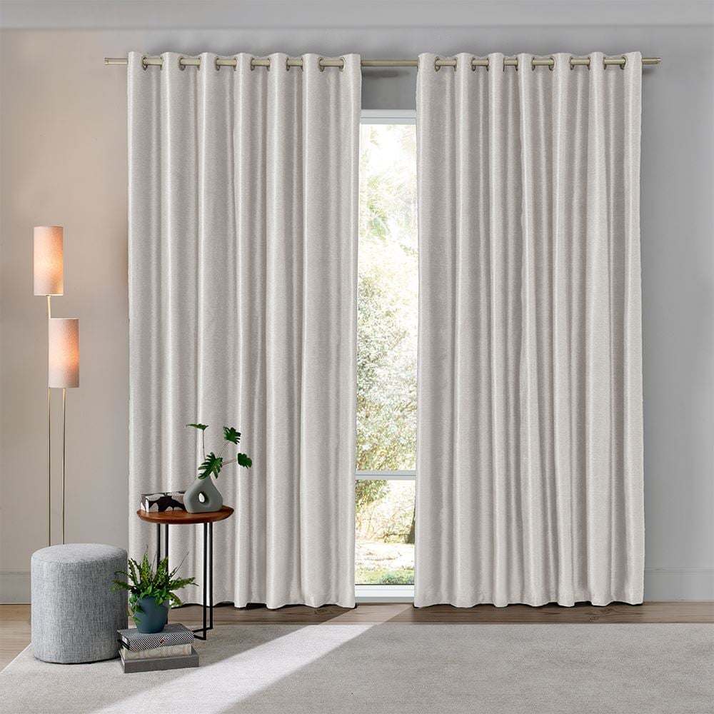 Cortina para Quarto e Sala 2,60X2,30 m Blackout Uniblock Havan Casa - Areia