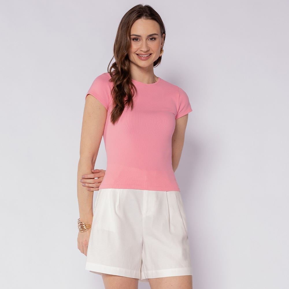 Blusa Feminina Sem Costura Boby Blues Rosa