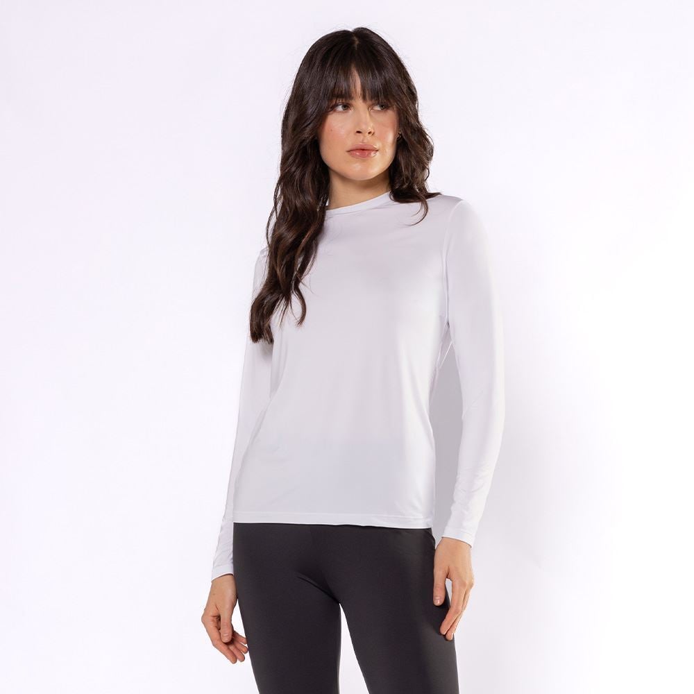Blusa Térmica Feminina Segunda Pele Scream Branco