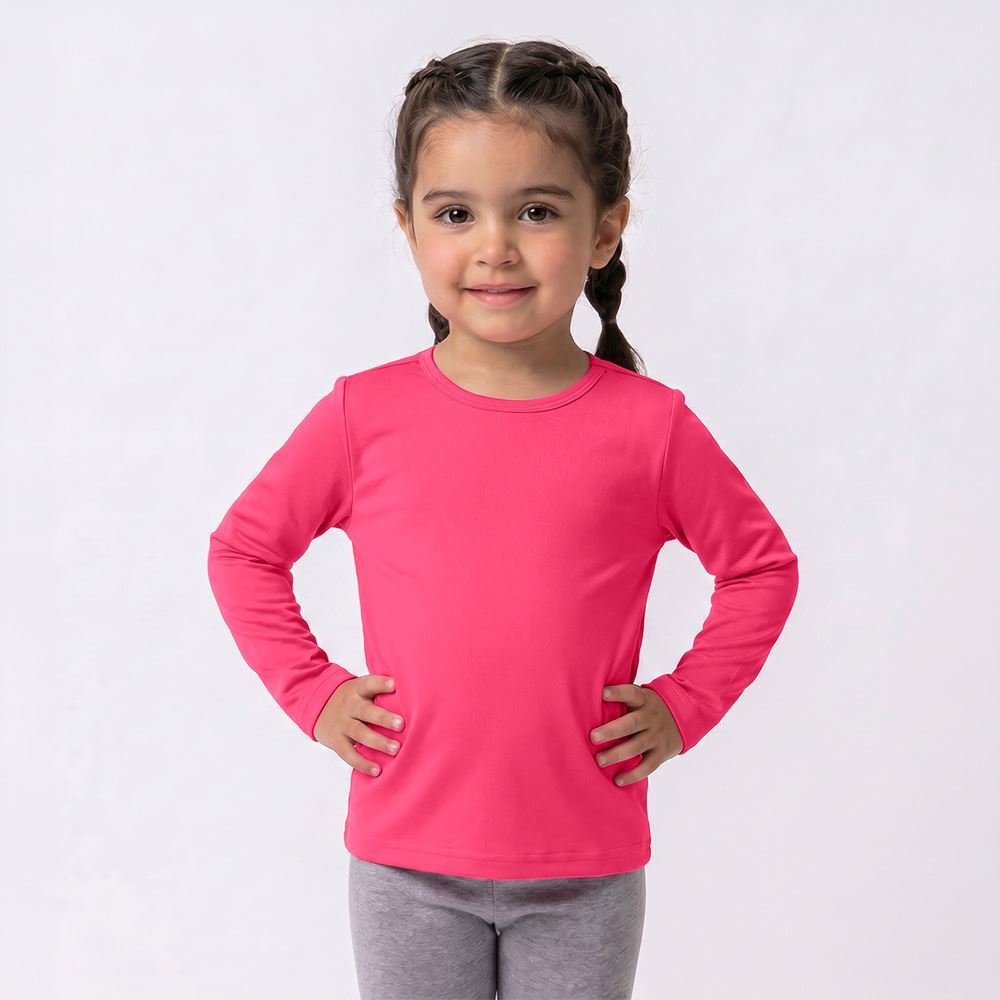 Blusa Térmica Infantil Menina 1 a 3 Anos Yoyo Kids Pink