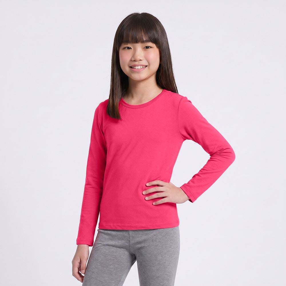Blusa Térmica Juvenil Menina 12 a 16 Anos Marmelada Pink