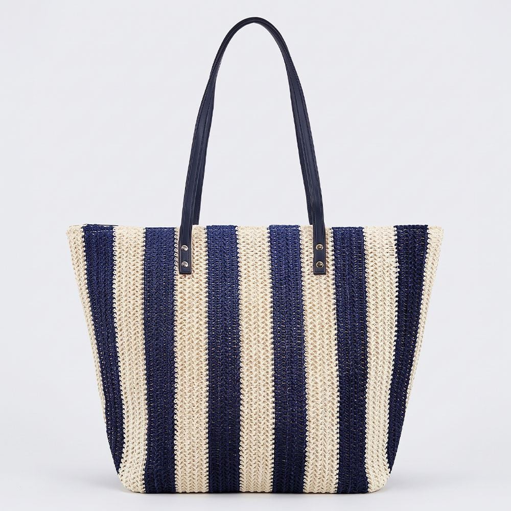 Bolsa de Praia Tote Bag Listrada Alice Palucci - Bege