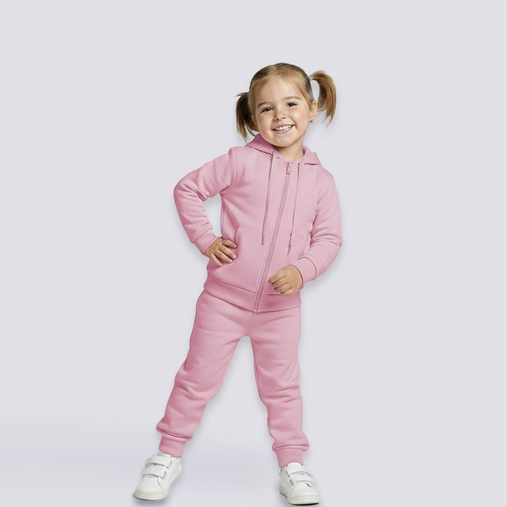 Calça Jogger Infantil Menina 1 a 3 Anos Yoyo Kids Rose