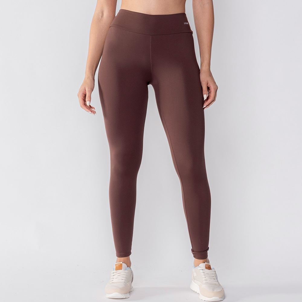 Calça Legging Feminina Básica Scream Marrom