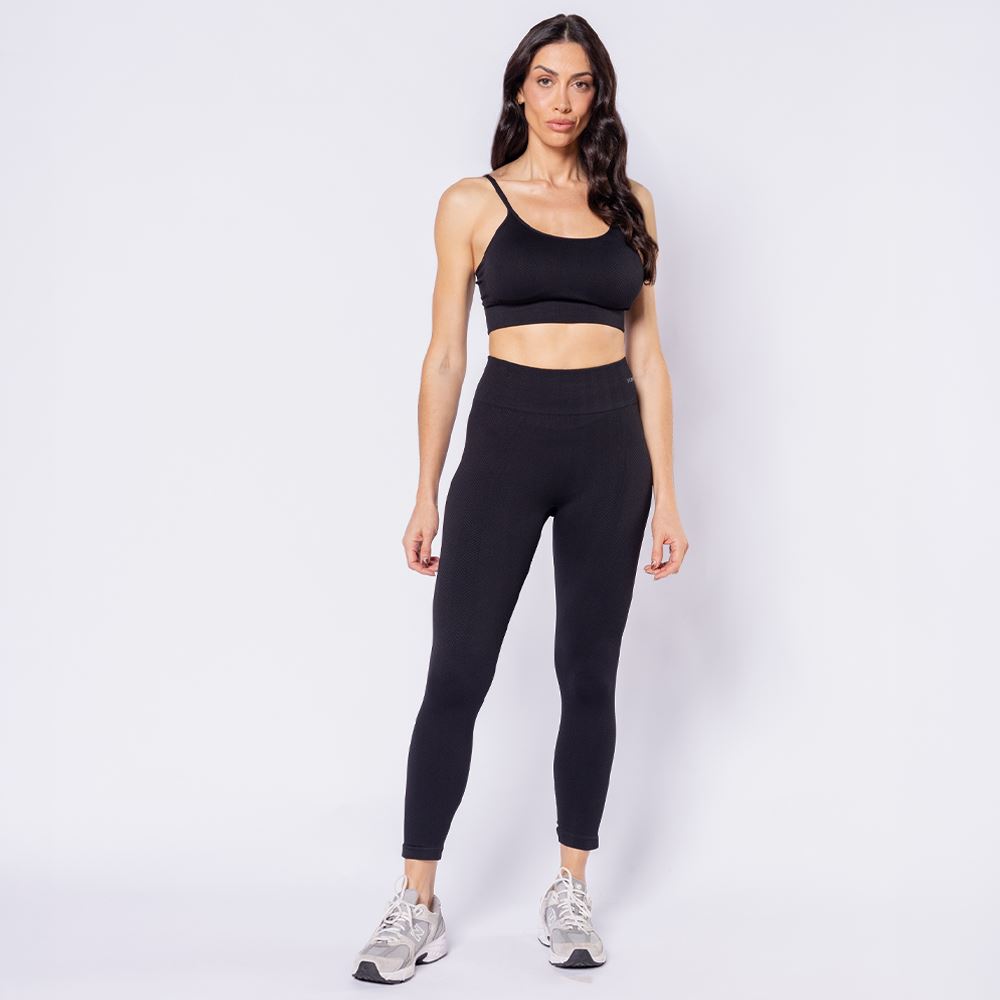 Calça Legging Feminina Sem Costura scream Preto