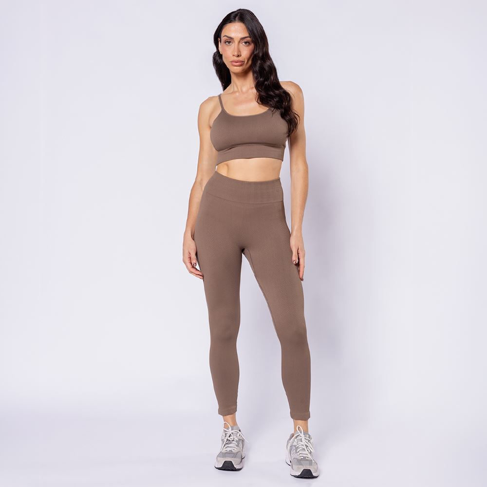 Calça Legging Feminina Sem Costura scream Cacau
