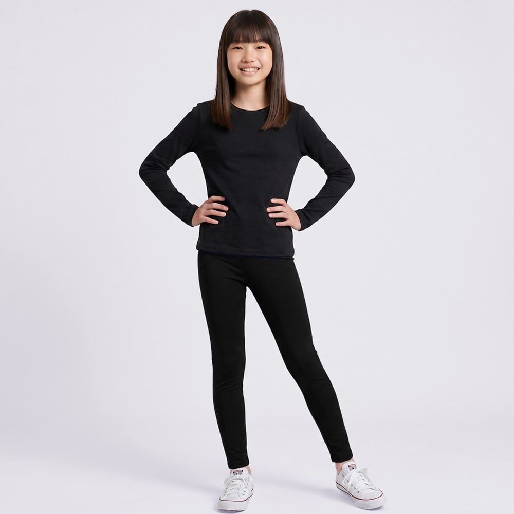 Calça Legging Térmica Juvenil 12 a 16 Anos Marmelada Preto