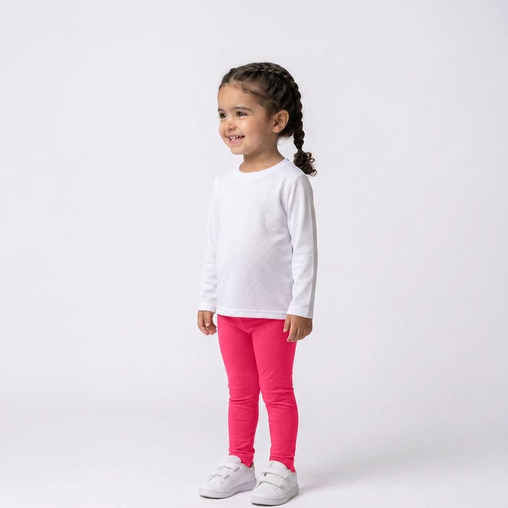 Calça Legging Térmica Menina 1 a 3 Anos Yoyo Kids Pink