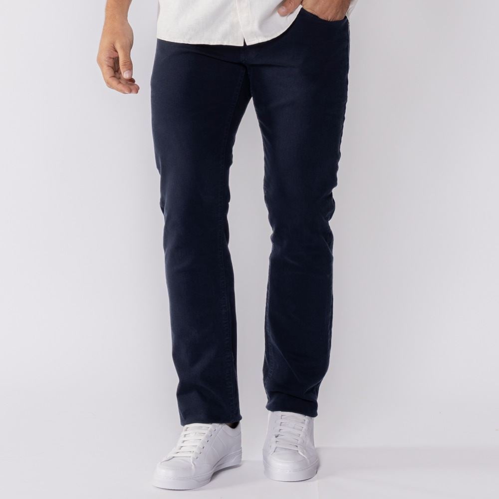 Calça Masculina Five Pockets Slim Thing Azul Marinho
