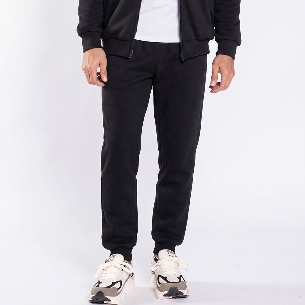 Calça Masculina Jogger De Moletom Marc Alain Preto
