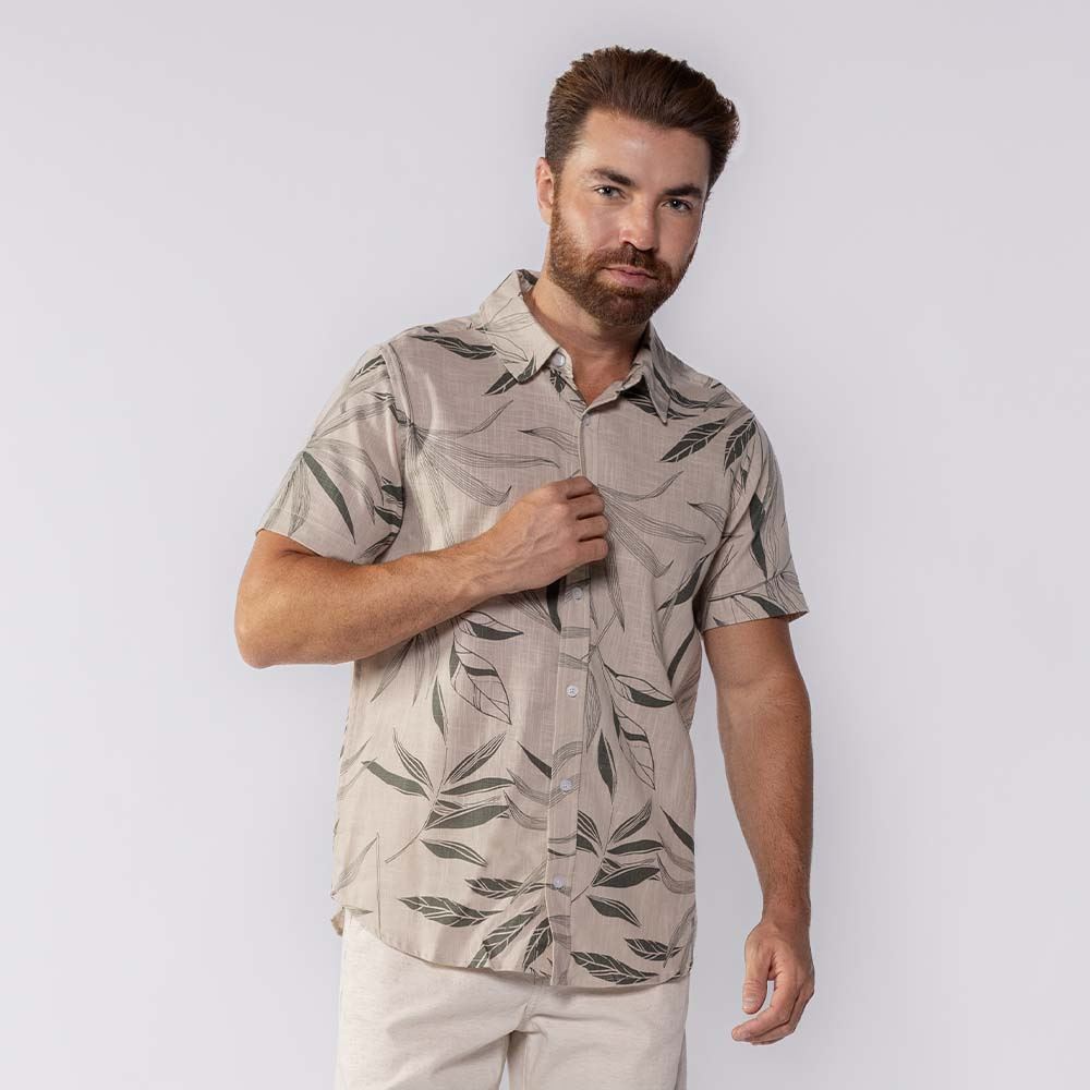 Camisa Masculina De Botão Marc Alain Estampado 2