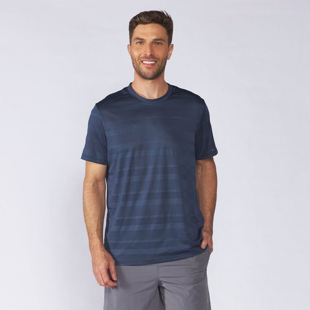 Camiseta Esportiva Masculina Dry Fit Scream Azul Marinho