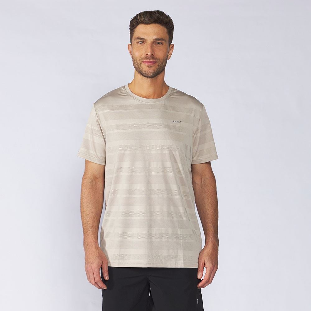 Camiseta Esportiva Masculina Dry Fit Scream Bege