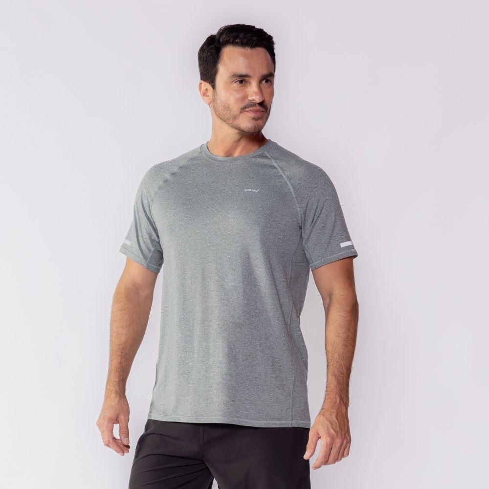 Camiseta Esportiva Masculina Rajada Scream Verde Floresta