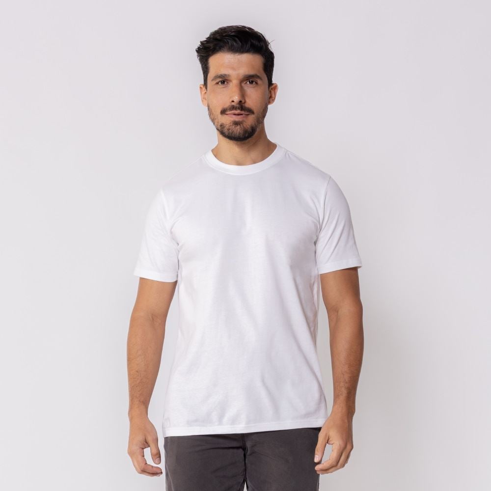 Camiseta Masculina Básica Lisa Thing Branco