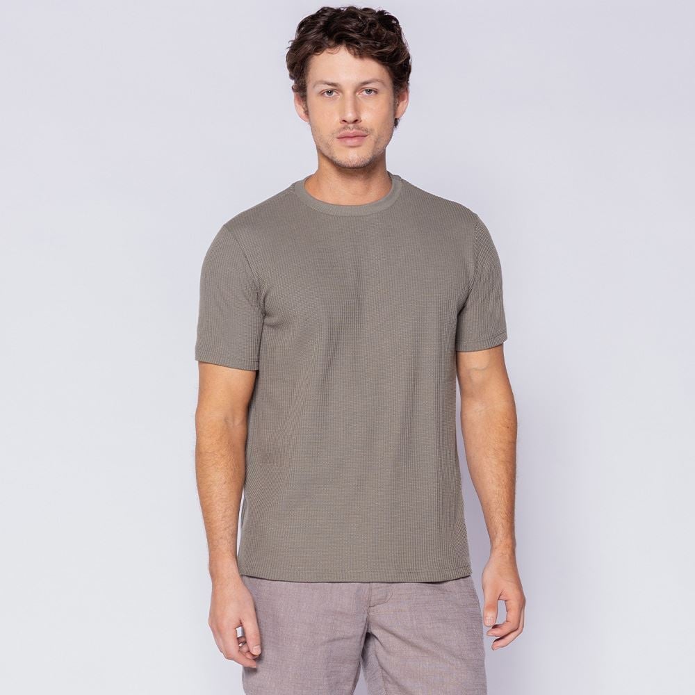 Camiseta Masculina Em Malha Vegas Thing Manjericao