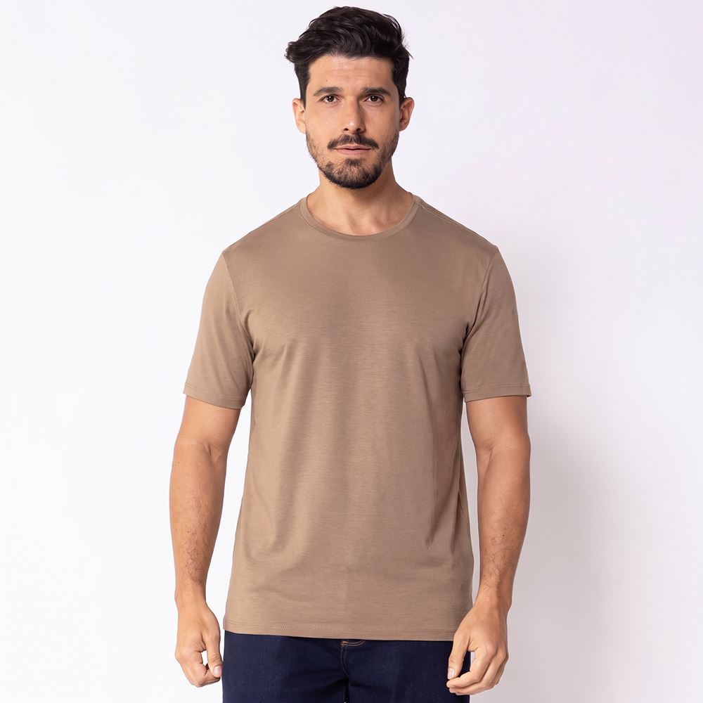 Camiseta Tech Modal Masculina Thing Marrom Canyon