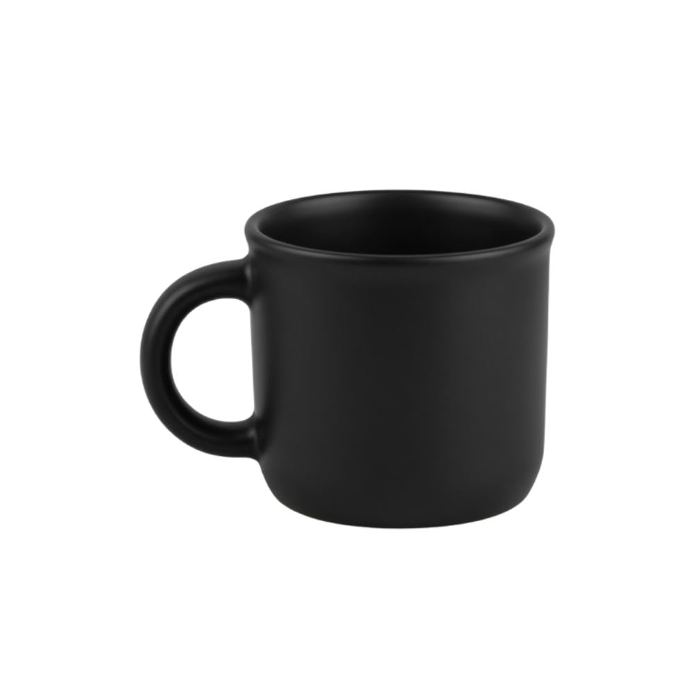 Caneca De Cerâmica Vintage Lisa Havan Casa 210Ml - Preto Fosco